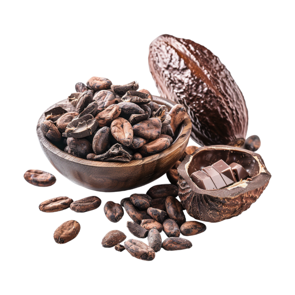 Ghana Cocoa on Transparent Background png