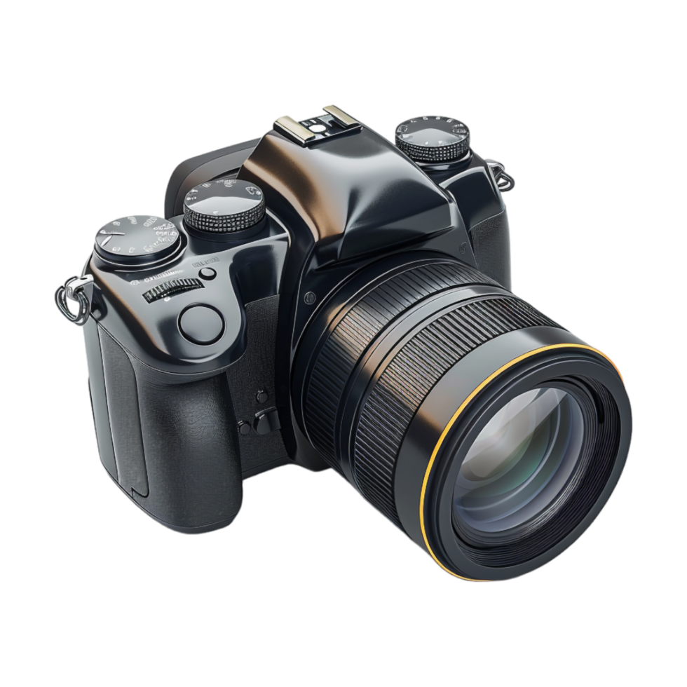 DSLR Camera on Transparent Background png