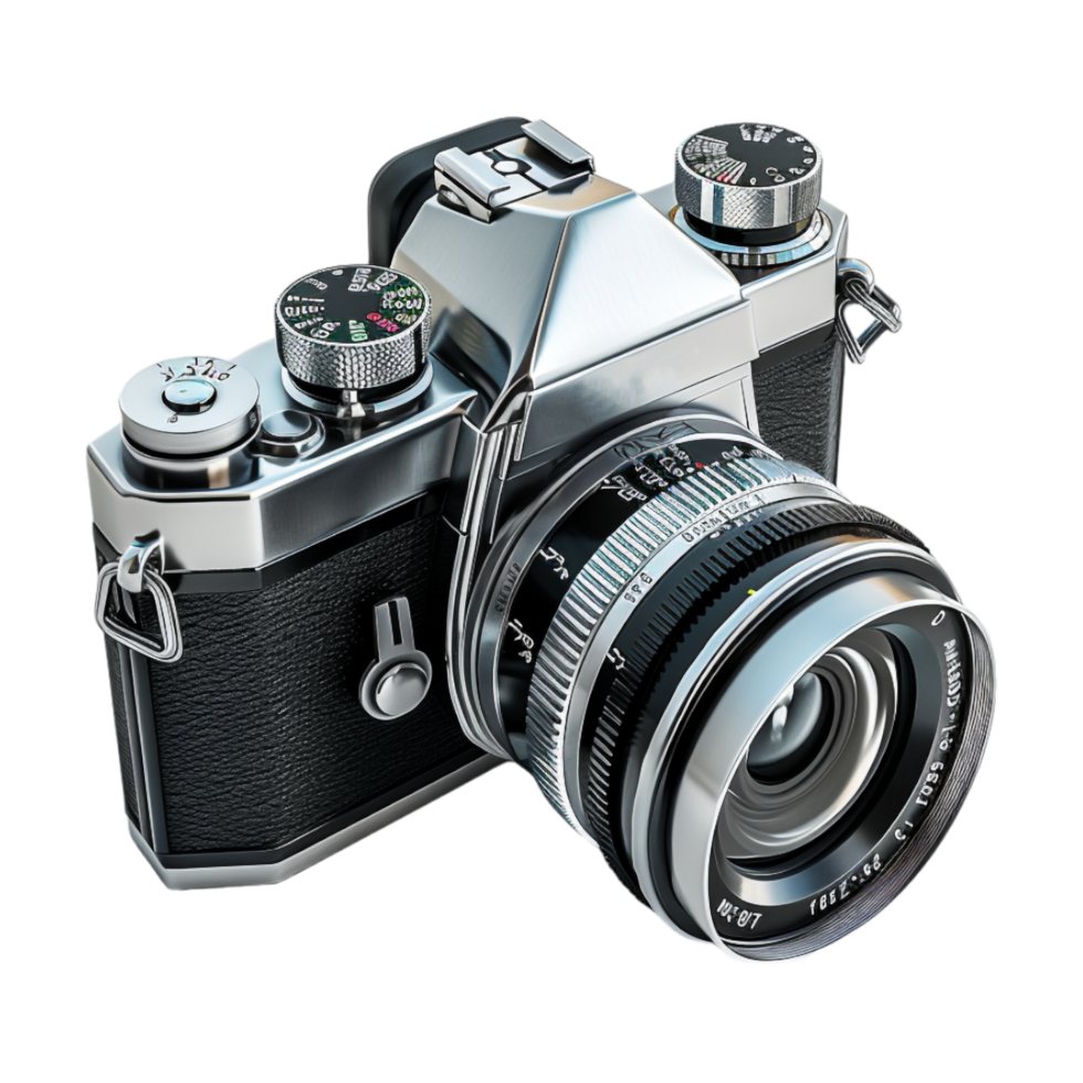 DSLR Camera on Transparent Background png