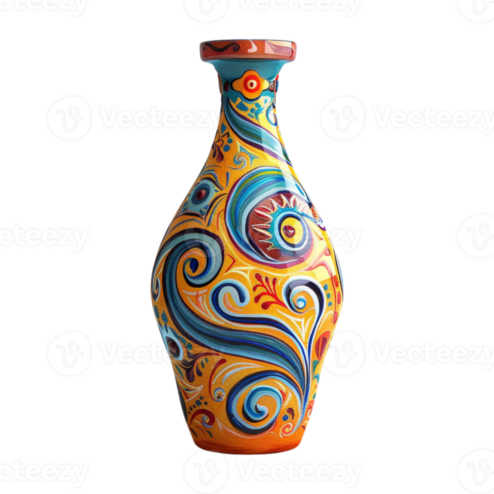 Crafted Water Bottle on Transparent Background png