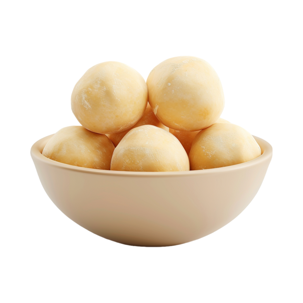 Bread Dough in a Bowl on Transparent Background png