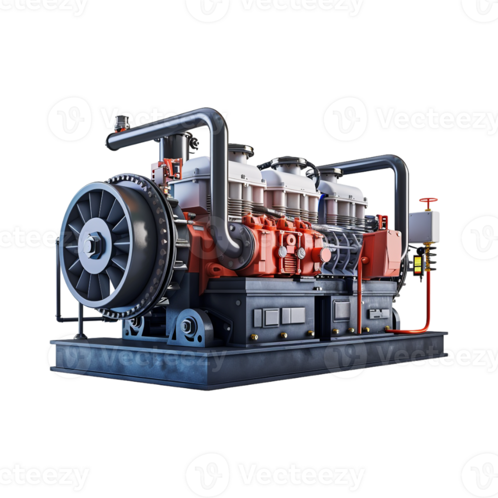 Water Pumping Machine on Transparent Background png