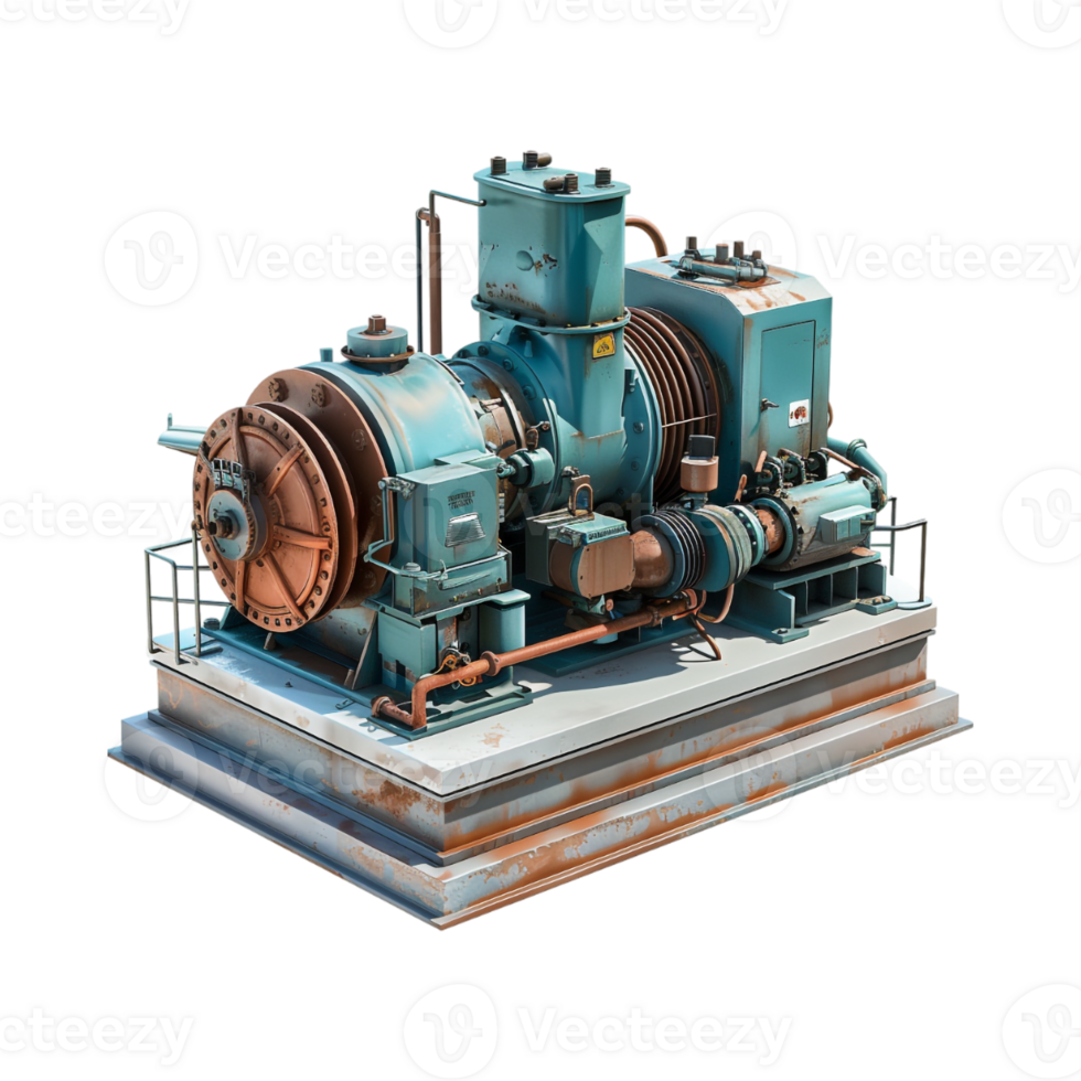 Water Pumping Machine on Transparent Background png