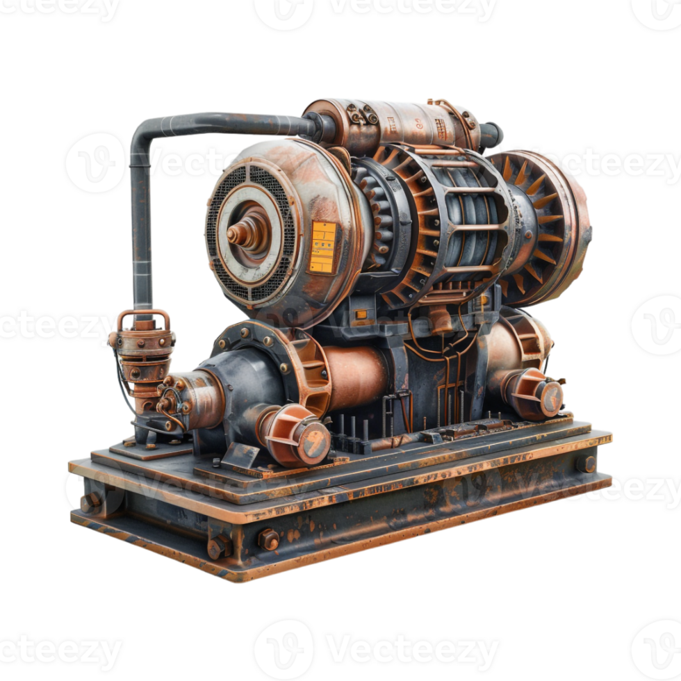 Water Pumping Machine on Transparent Background png