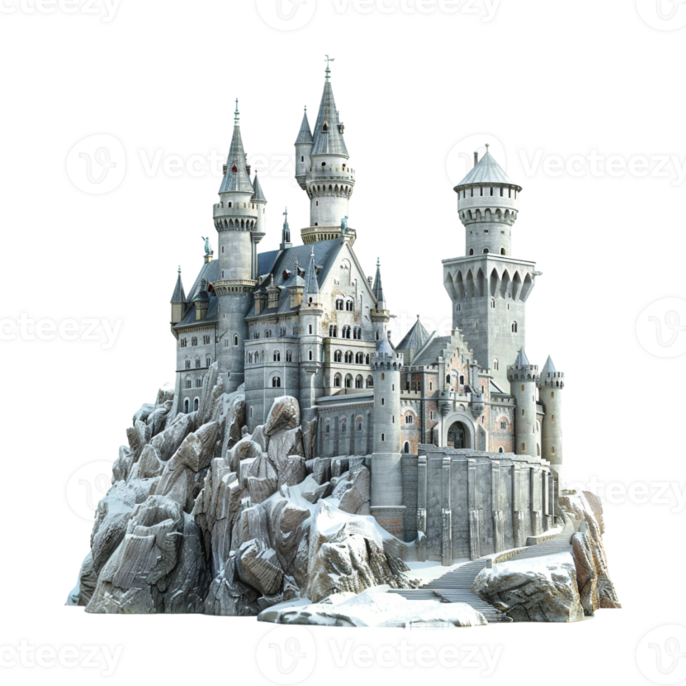 Greek Ancient Castle on Transparent Background png
