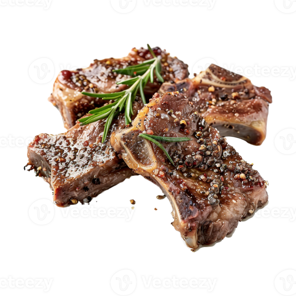 Grilled Beef Meat on Transparent Background png