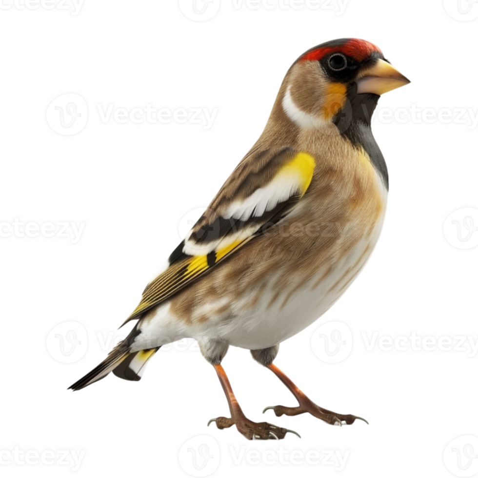 Goldfinch on Transparent Background png