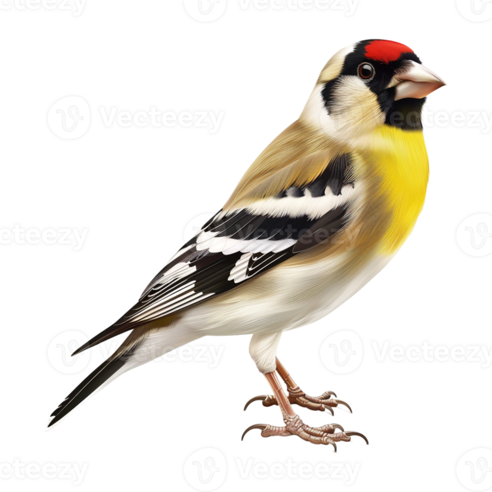 Goldfinch on Transparent Background png