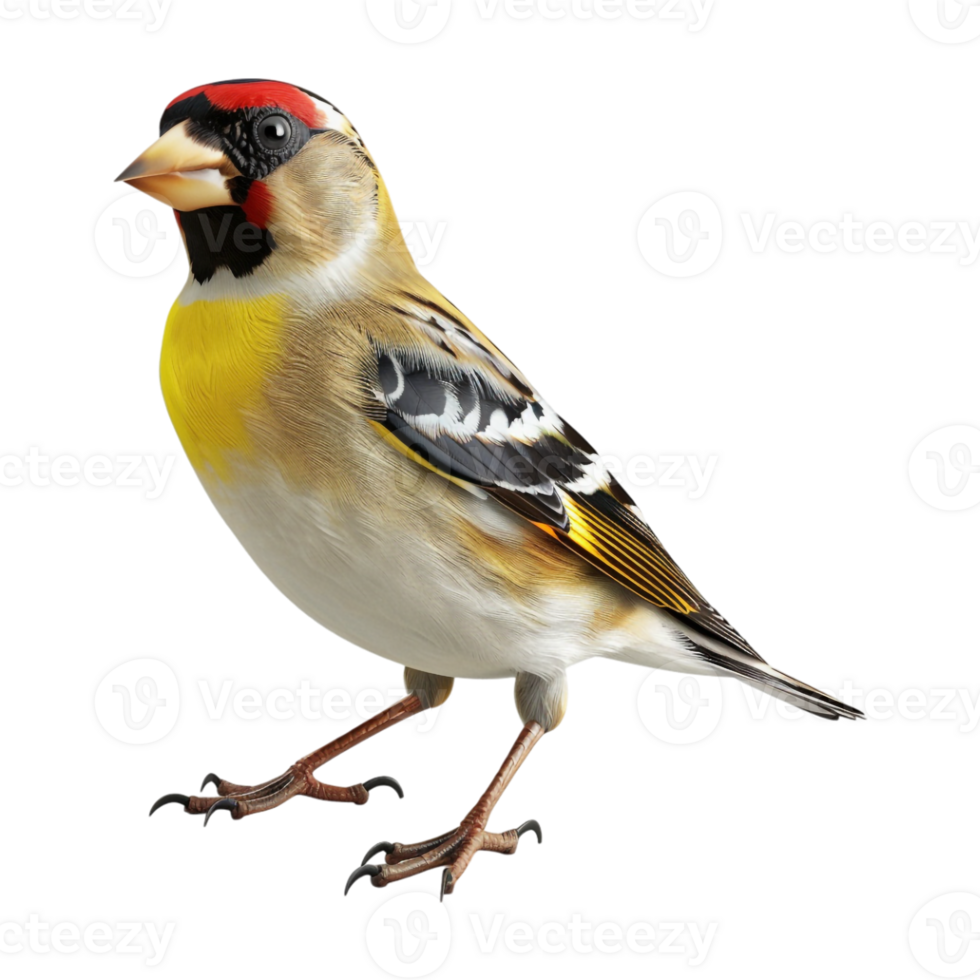 Goldfinch on Transparent Background png