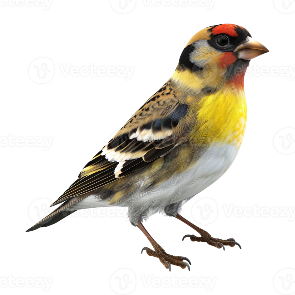 Goldfinch on Transparent Background png