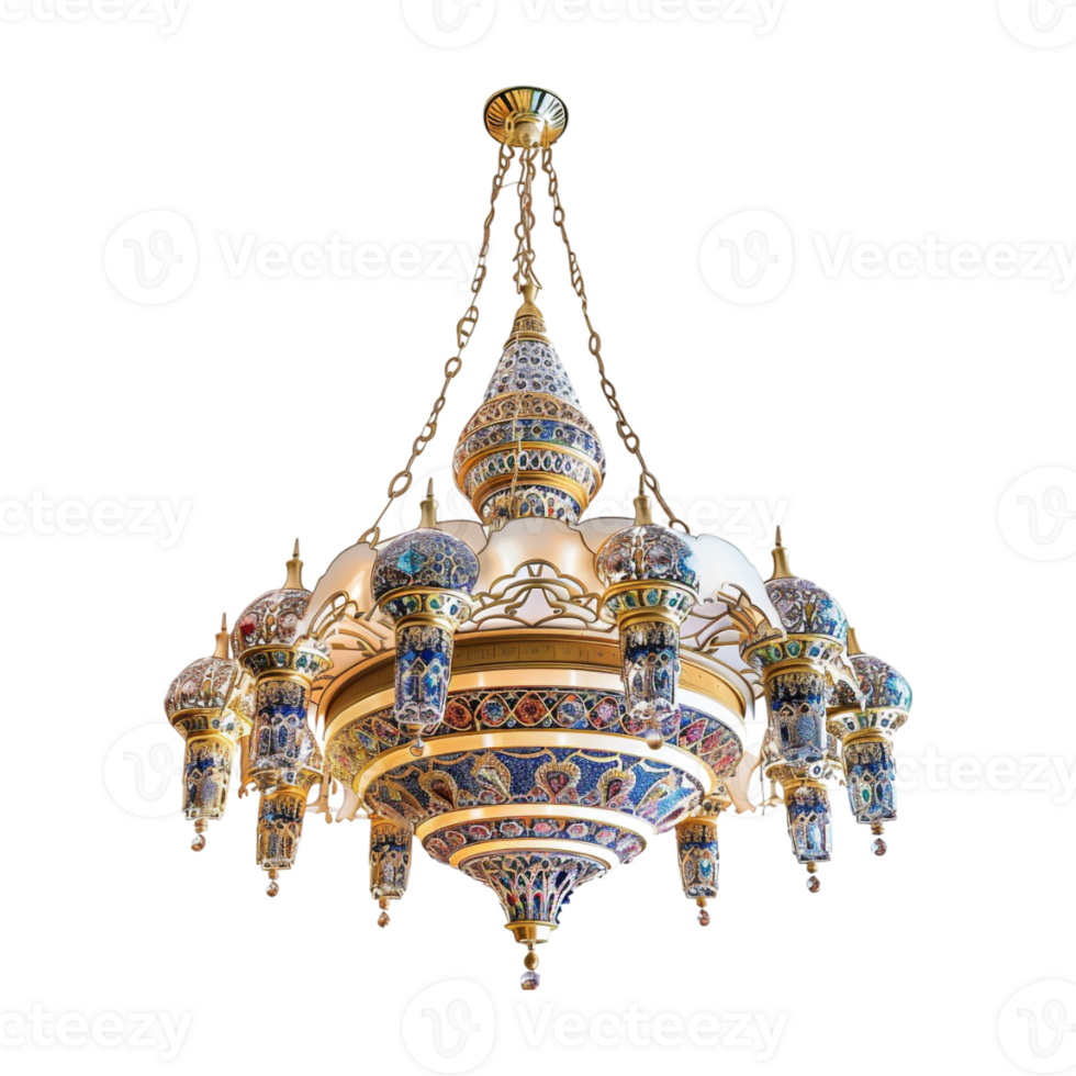 Luxury Chandelier on Transparent Background png