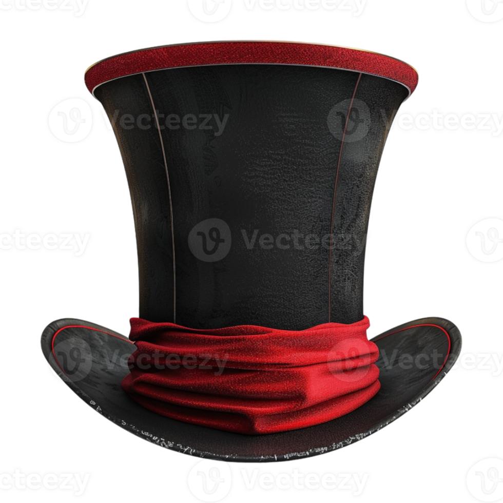 Magic Hat for Magician on Transparent Background png