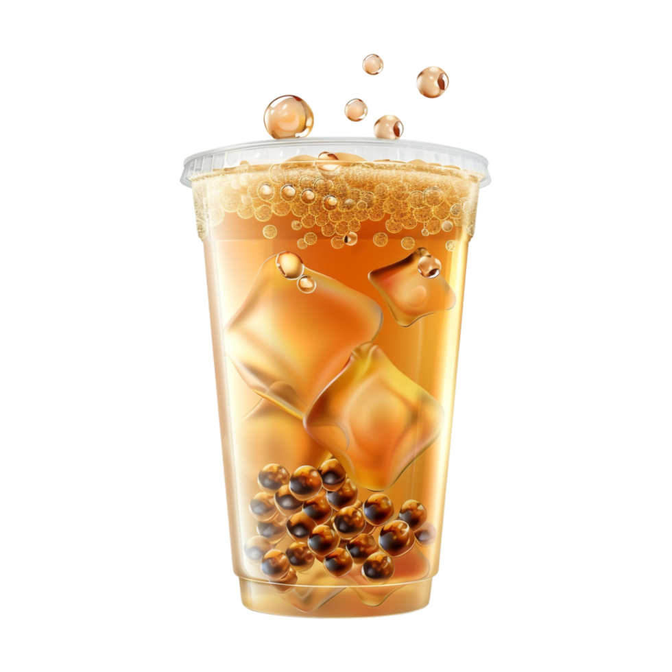 Bubble Juice in a Glass on Transparent Background png