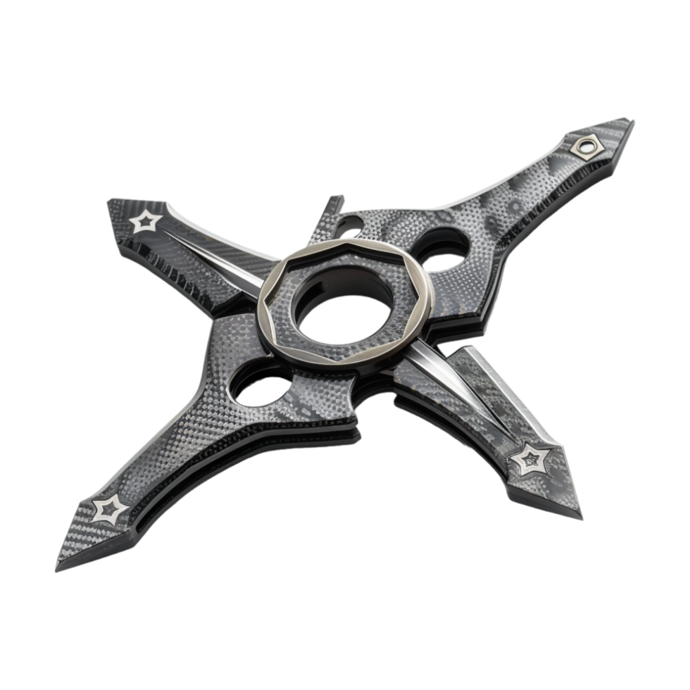 Deadly Enchanted Onyx Shuriken on Transparent Background png