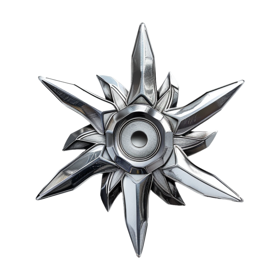 Deadly Enchanted Onyx Shuriken on Transparent Background png