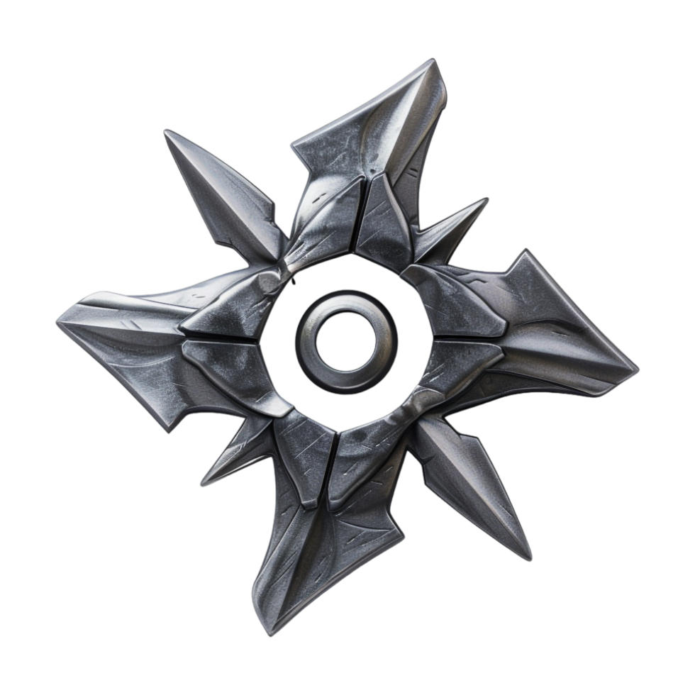Deadly Enchanted Onyx Shuriken on Transparent Background png