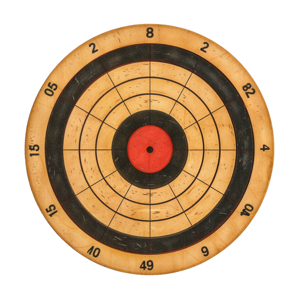 Targeting Board on Transparent Background png