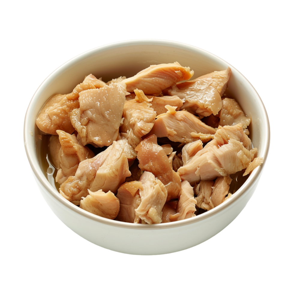 Raw Boiled Meat on Transparent Background png