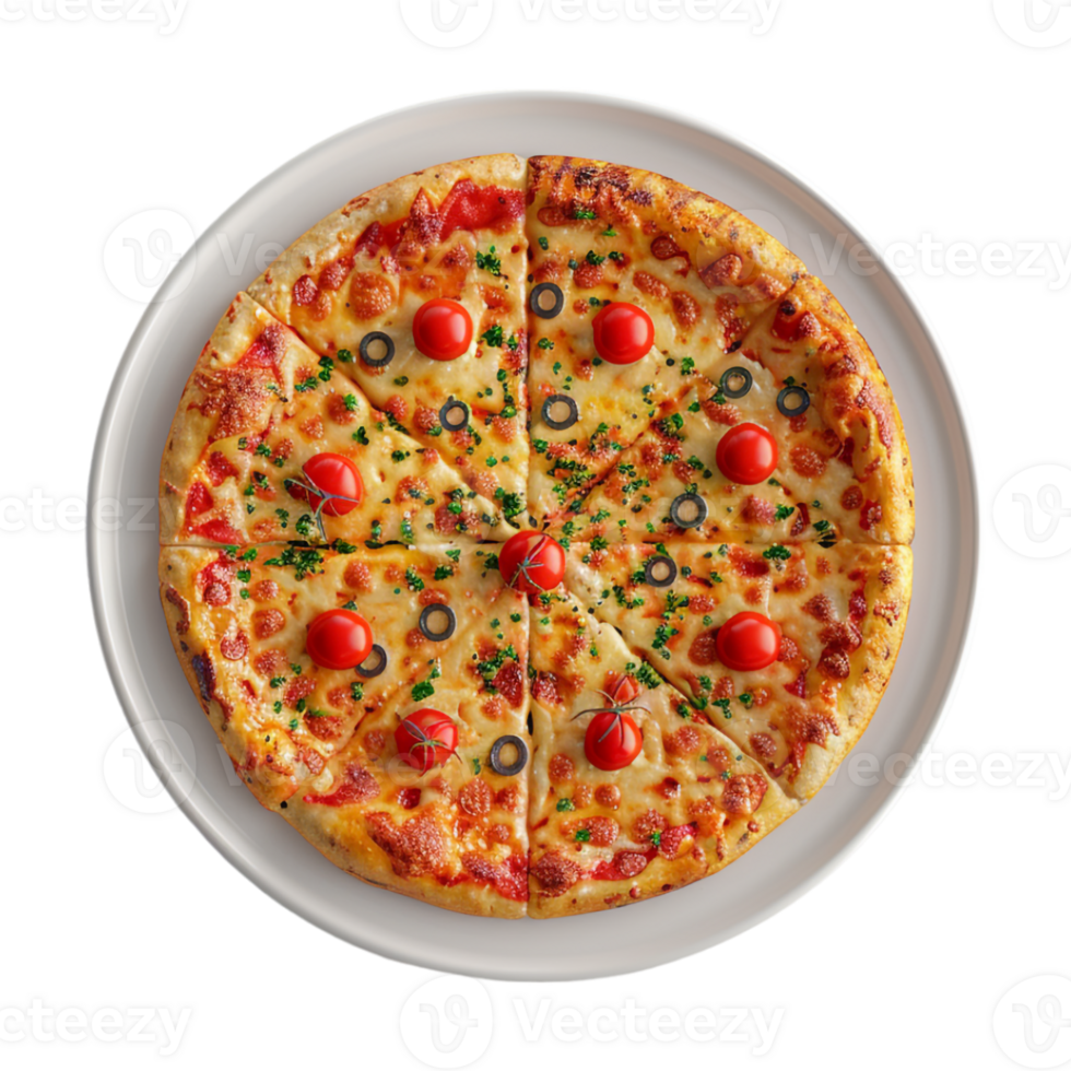 Italian Pizza on Transparent Background png