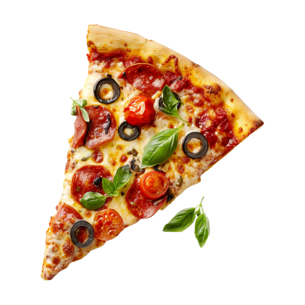 Pizza Slice on Transparent Background png