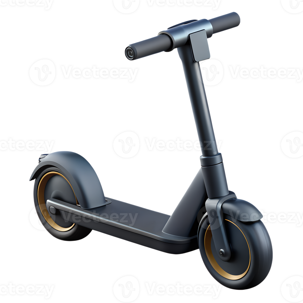 Modern electric scooter isolated on white background. Eco-friendly transportation concept. Clean and sleek design. High-quality stock image. png