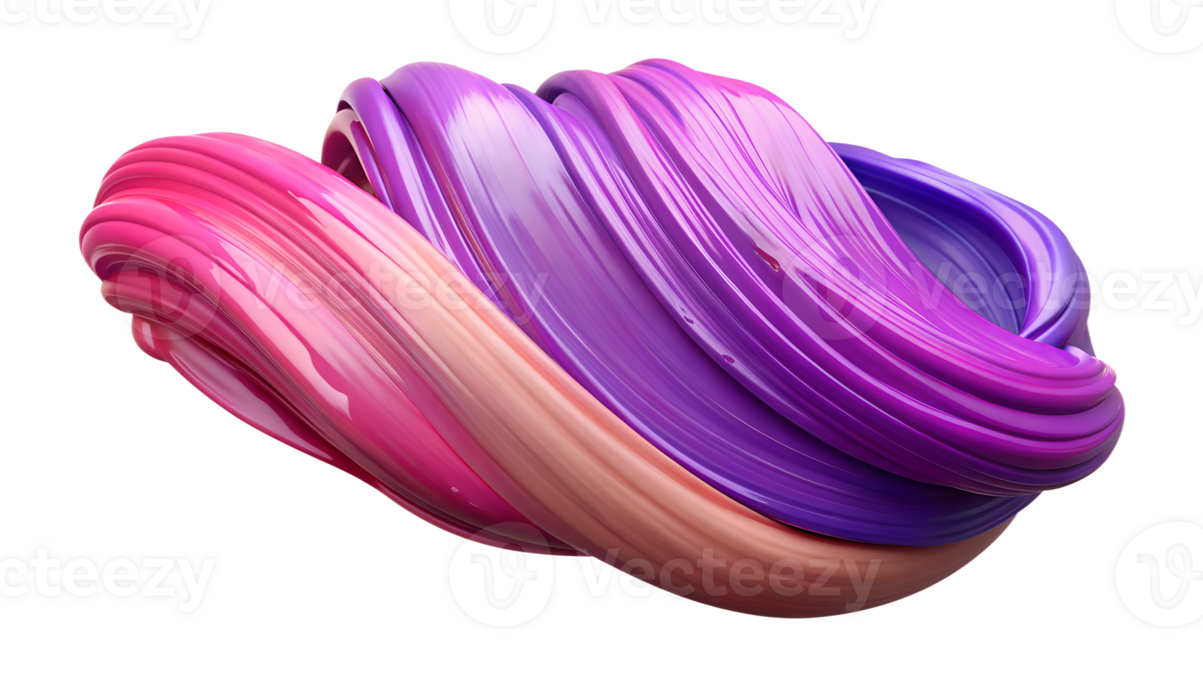 Vibrant multicolored abstract paint swirl in pink, purple, and peach shades creating a soft, dynamic, and eye-catching visual composition. png