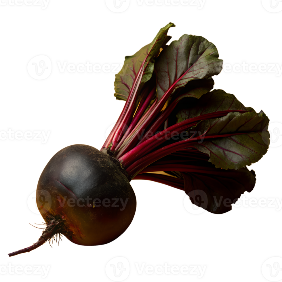Fresh beetroot with green leaves, showcasing vibrant colors and farm freshness. Perfect for healthy eating, salads, and cooking recipes. png