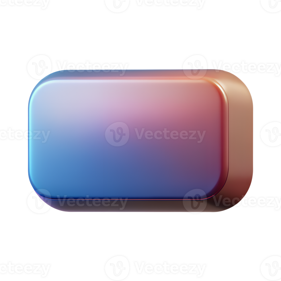 High-quality image of a glossy capsule in vibrant gradient colors, ideal for design projects, technology icons, and modern UI elements. png