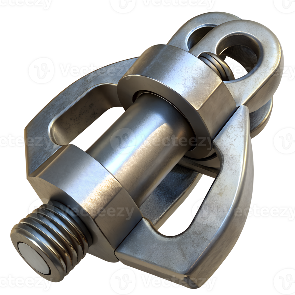 High-quality metal swivel component for industrial machinery and mechanical applications. Durable and precise engineering. png