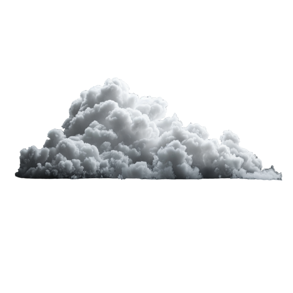 Large Cumulus Cloud Isolated on White Background png