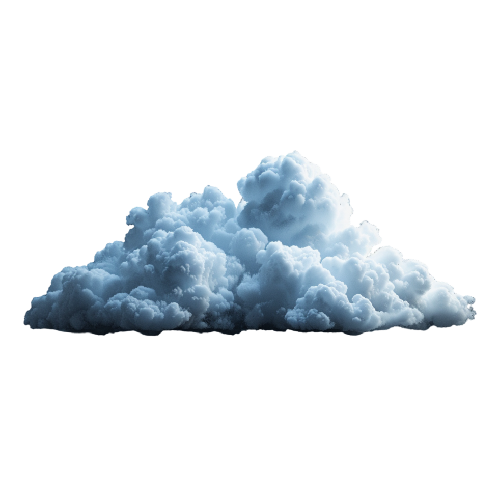 Large White Fluffy Cloud Isolated on Transparent Background png