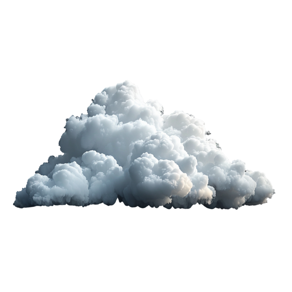 Large White Cumulus Cloud Isolated on White Background png