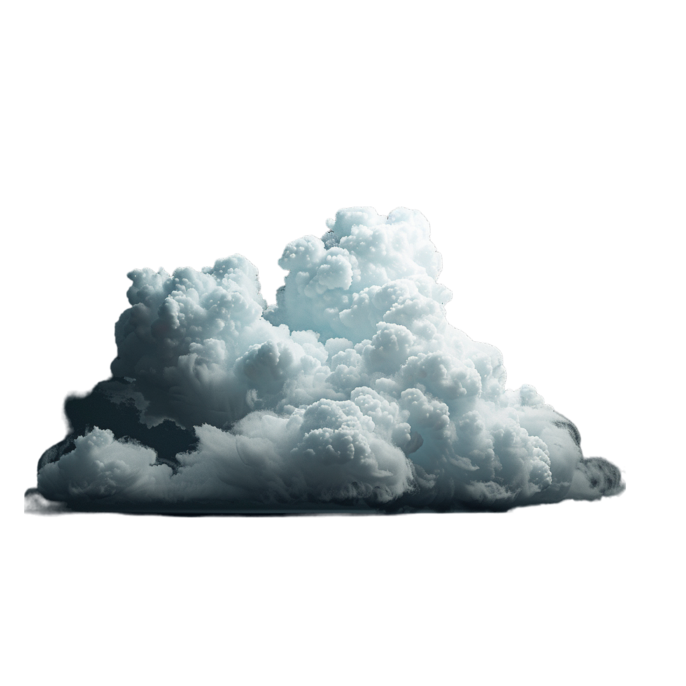 Isolated Image of a Large, White Cumulus Cloud png