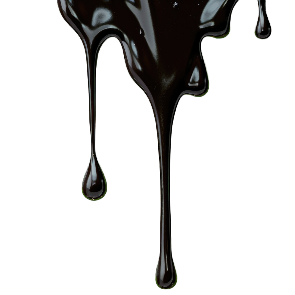 Dripping Dark Chocolate Isolated On White Background png