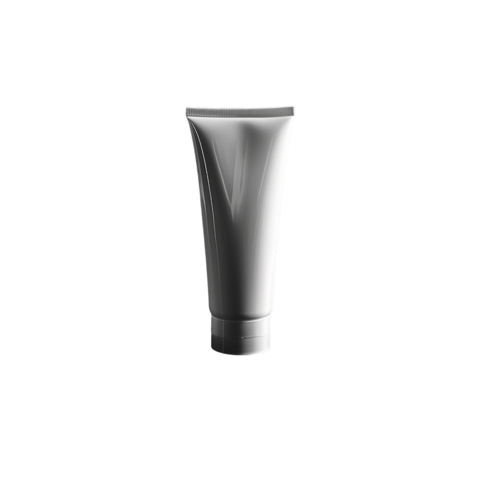 White Plastic Tube Of Cream On A White And Gray Checkered Background png