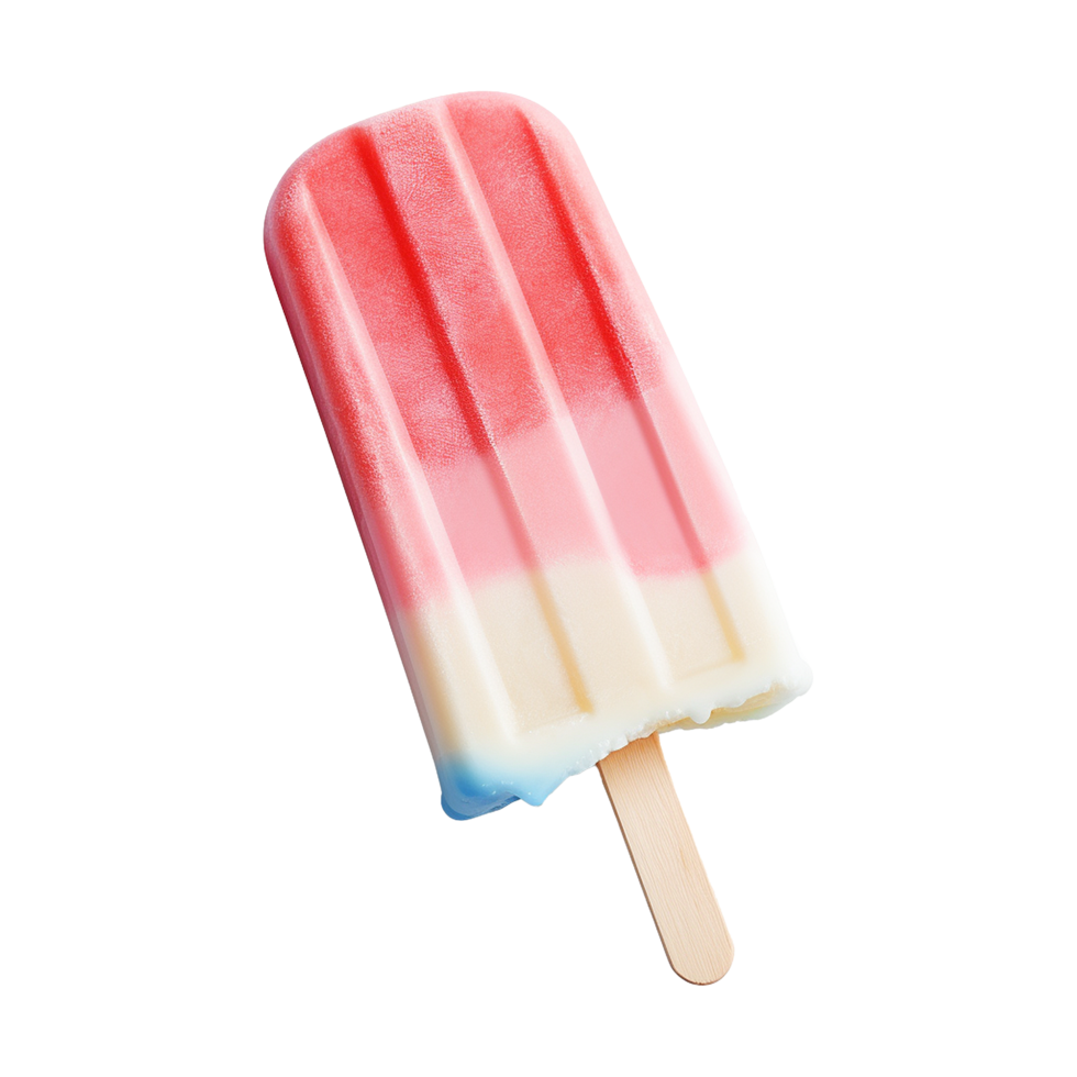 Colorful ice cream isolated on transparent background png