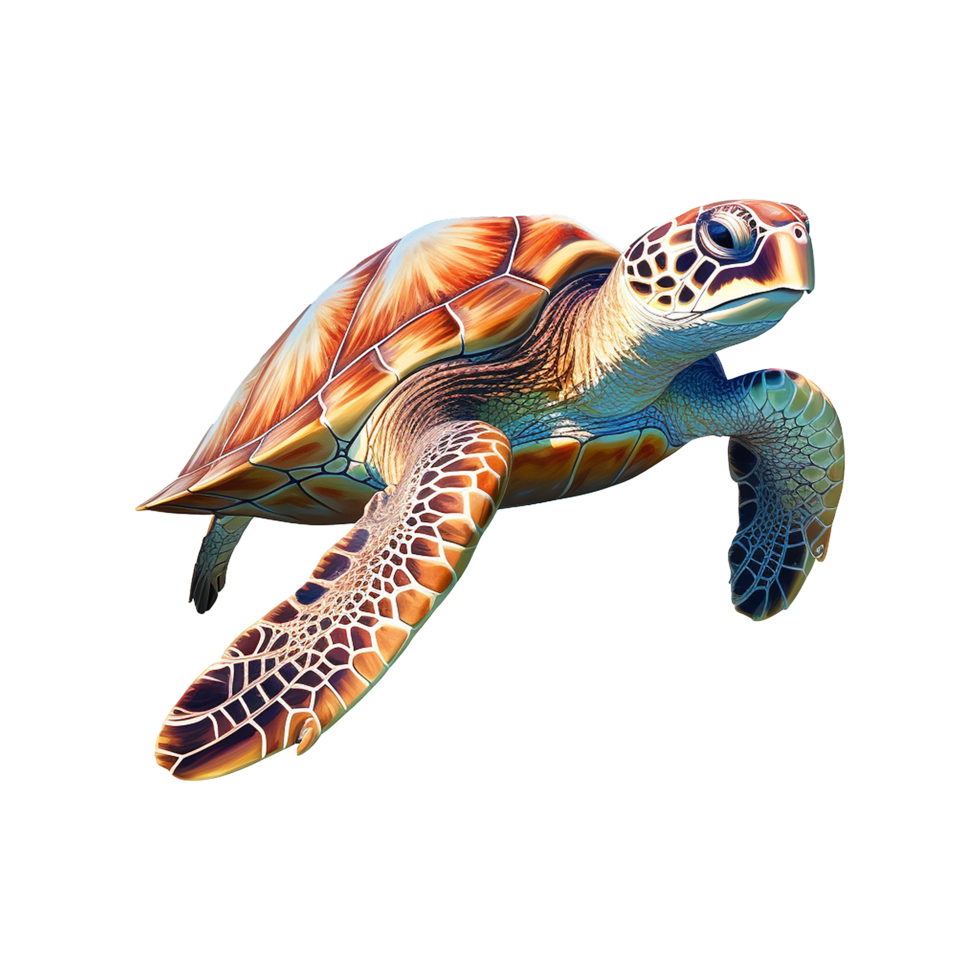 Turtle isolated on transparent background png