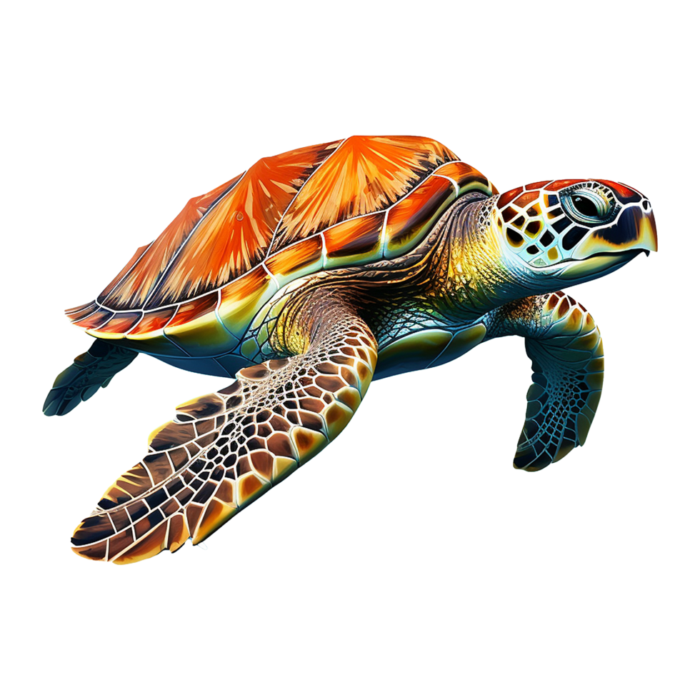 Turtle isolated on transparent background png