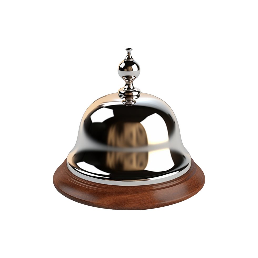 Desk bell isolated on transparent background png