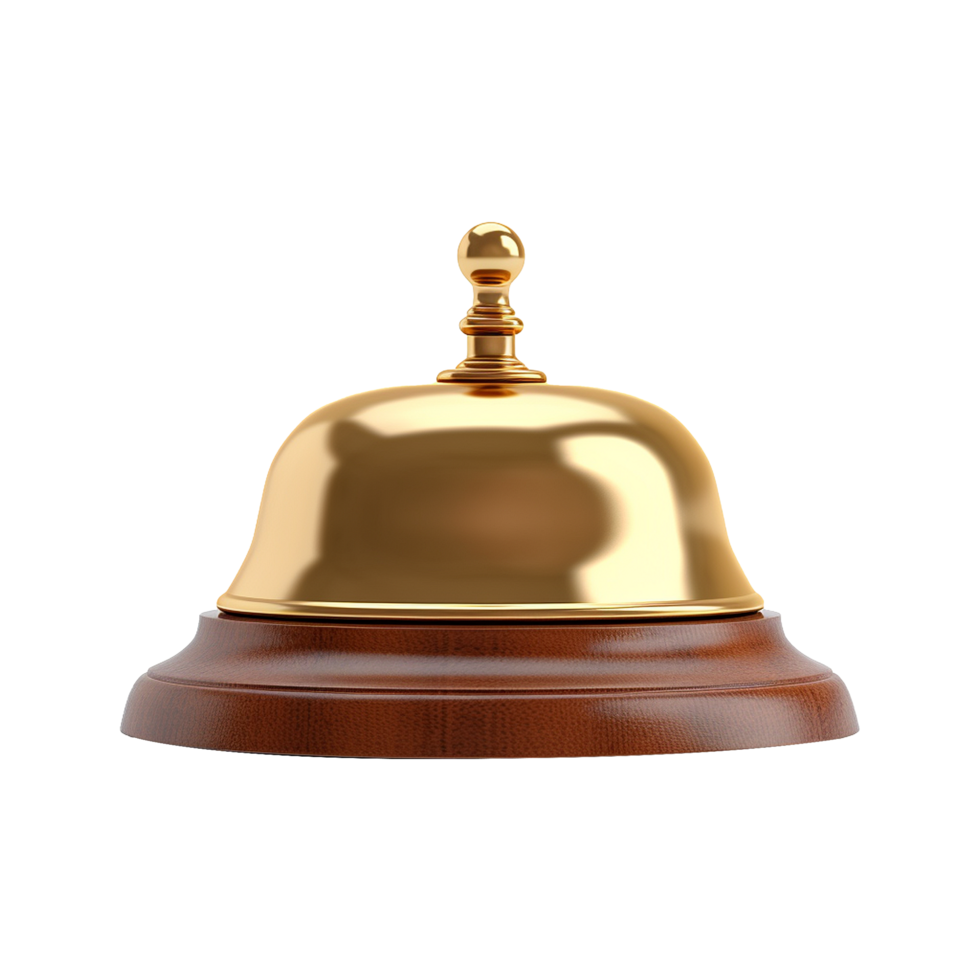 Desk bell isolated on transparent background png