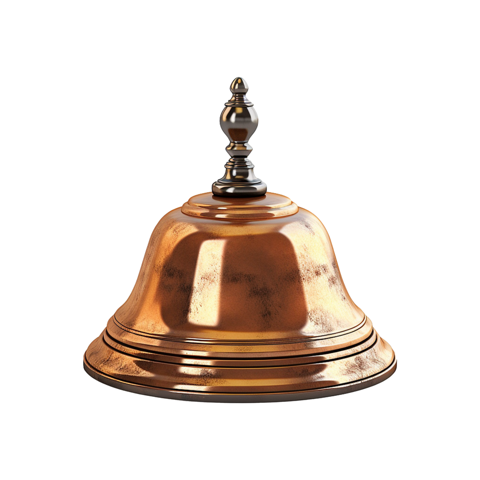 Desk bell isolated on transparent background png