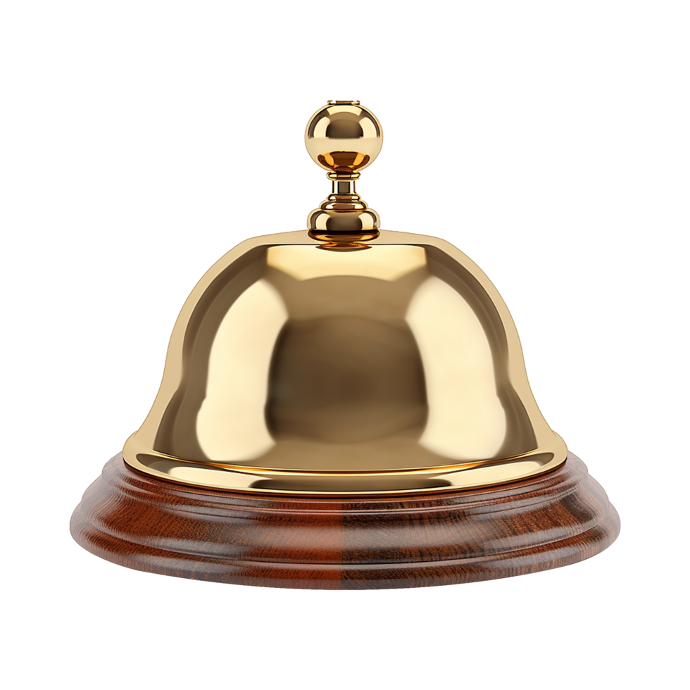 Desk bell isolated on transparent background png