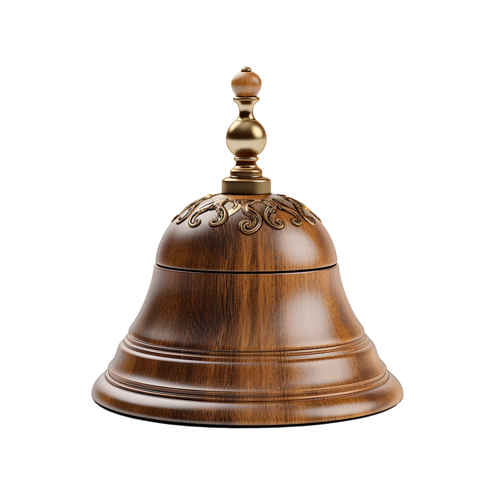 Desk bell isolated on transparent background png