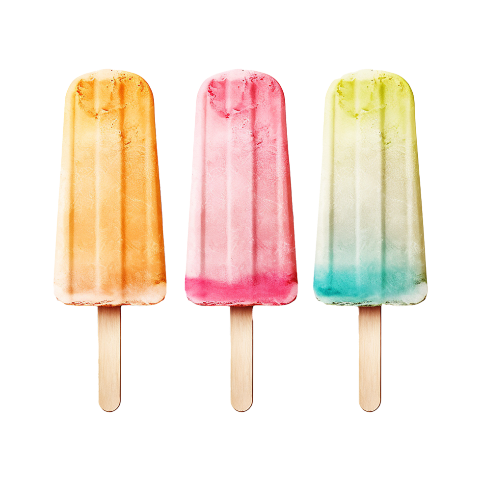 Popsicle ice cream isolated on transparent background png
