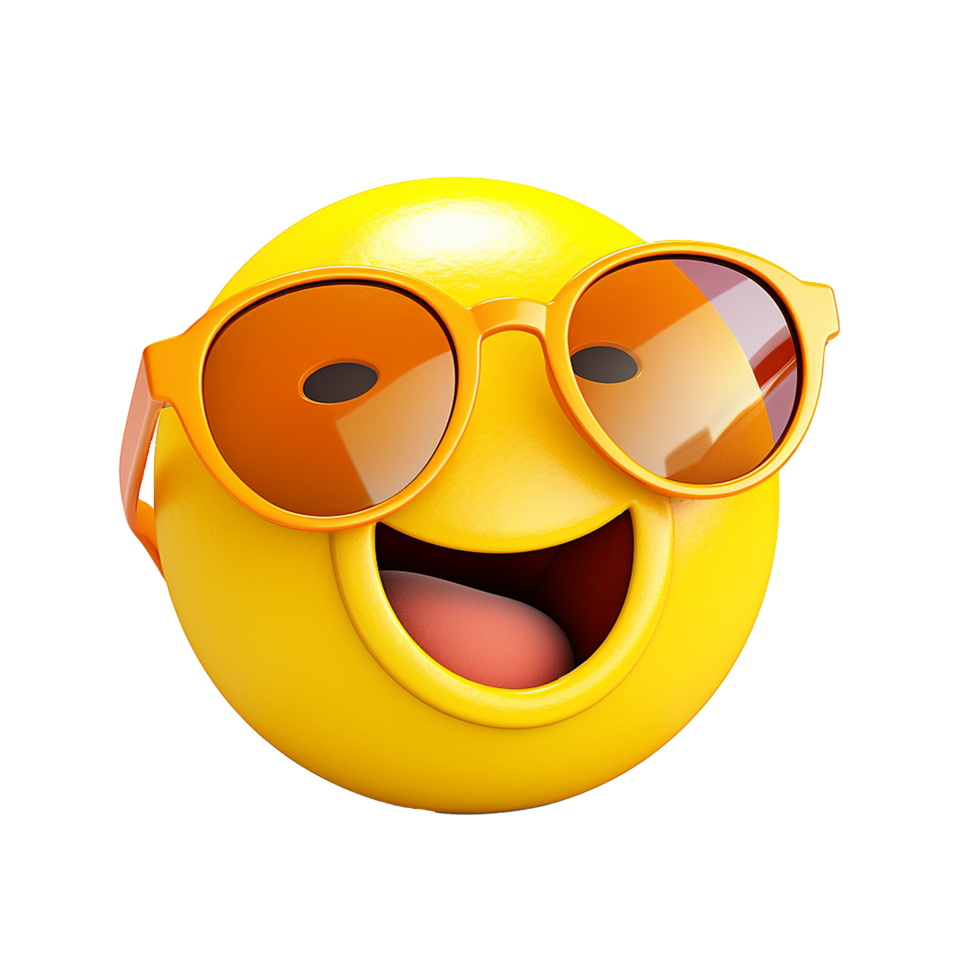 Funny 3d Emoji isolated on transparent background png