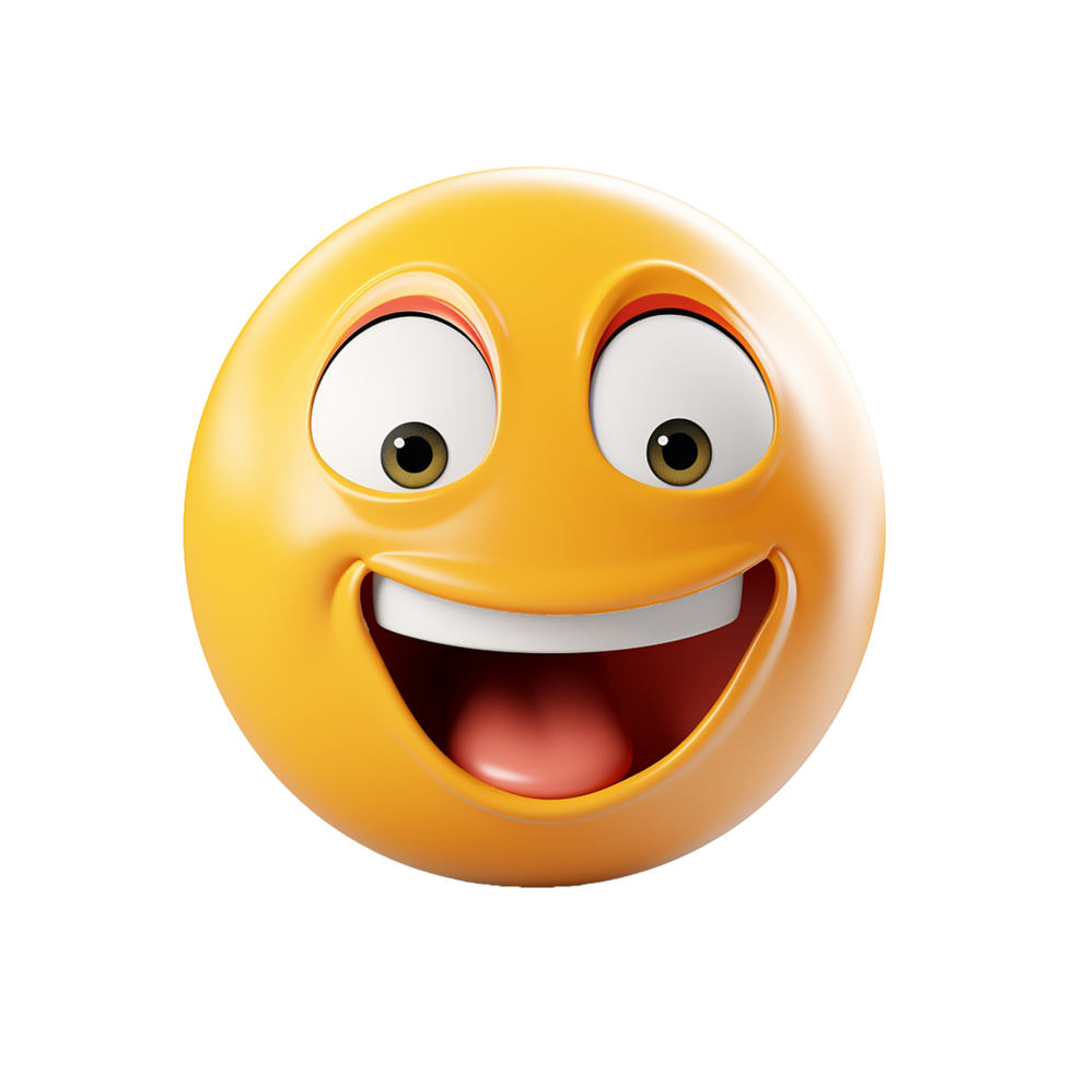 Funny 3d Emoji isolated on transparent background png