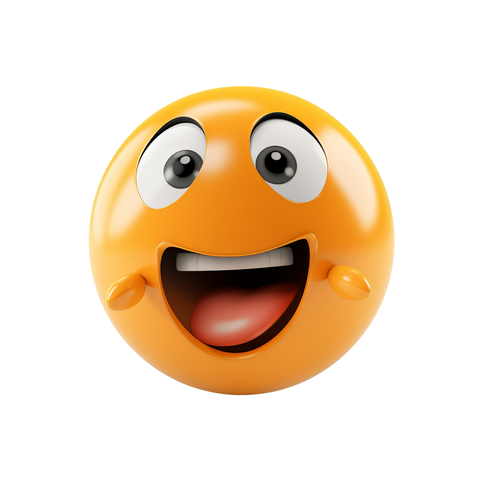 Funny 3d Emoji isolated on transparent background png