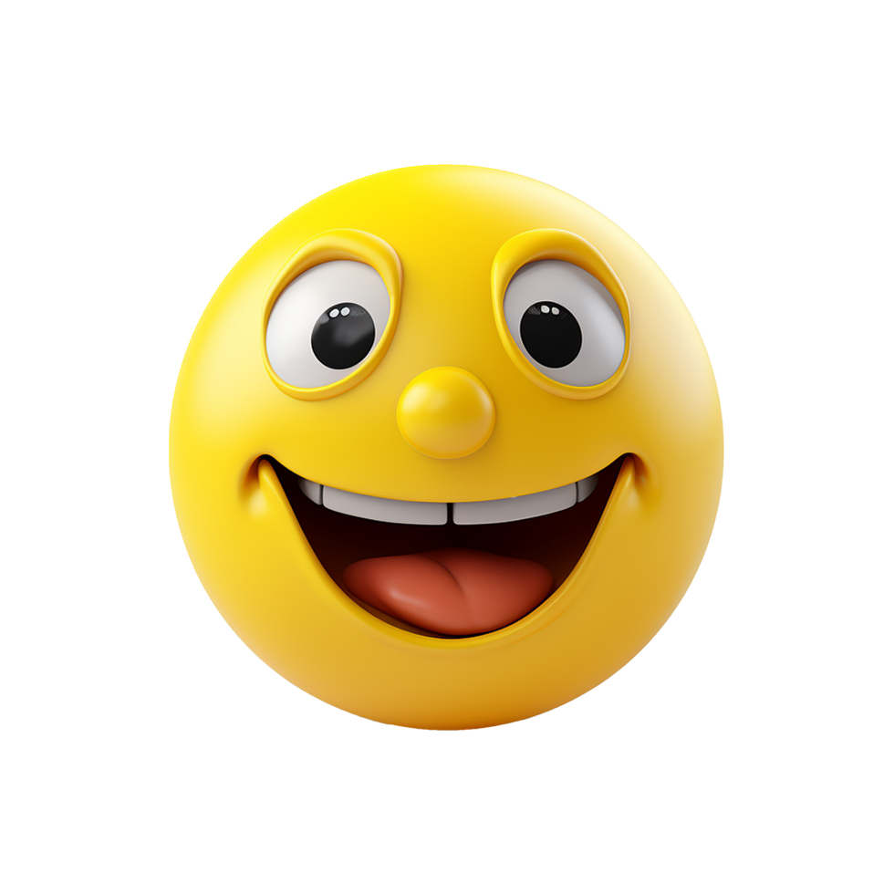 Funny 3d Emoji isolated on transparent background png