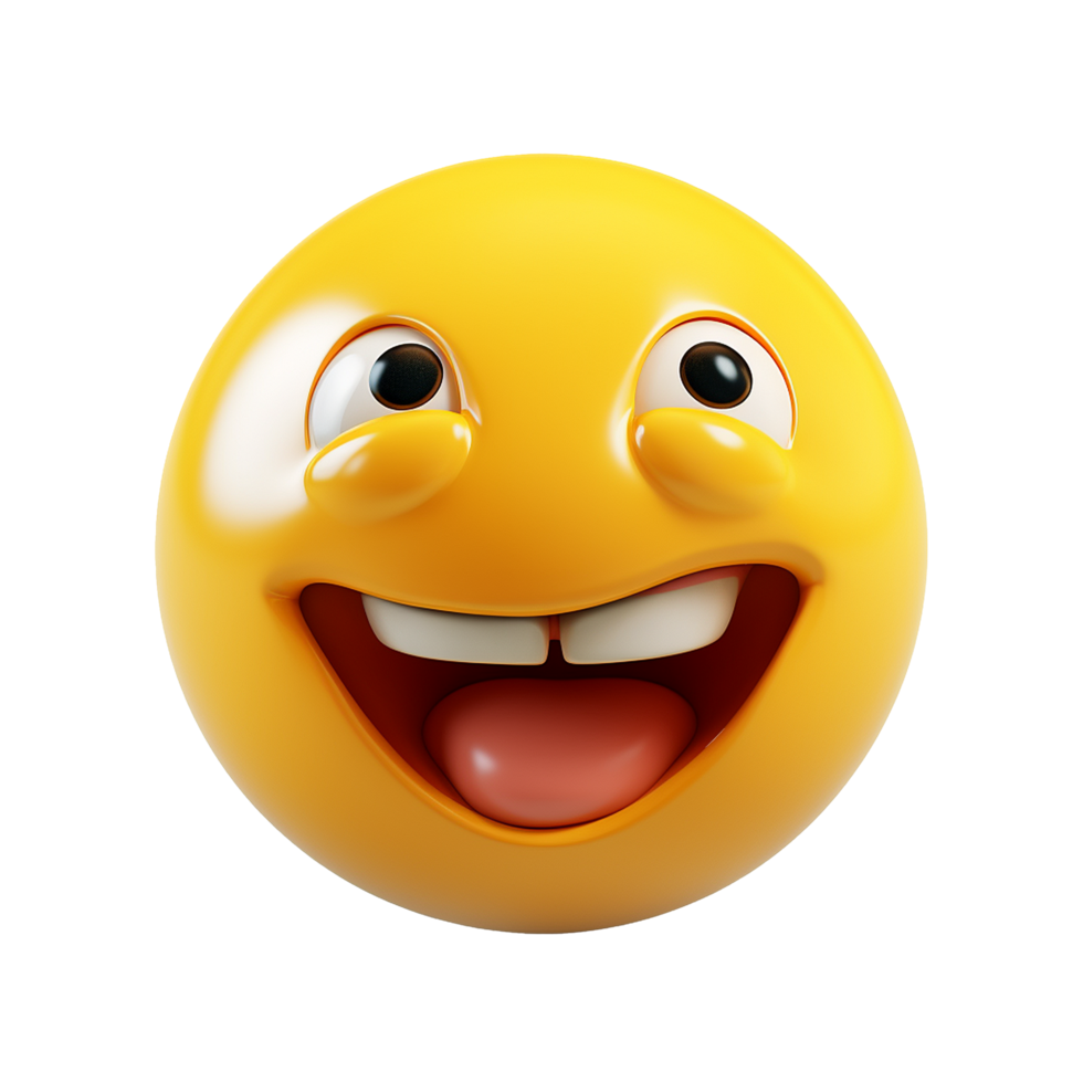 Funny 3d Emoji isolated on transparent background png