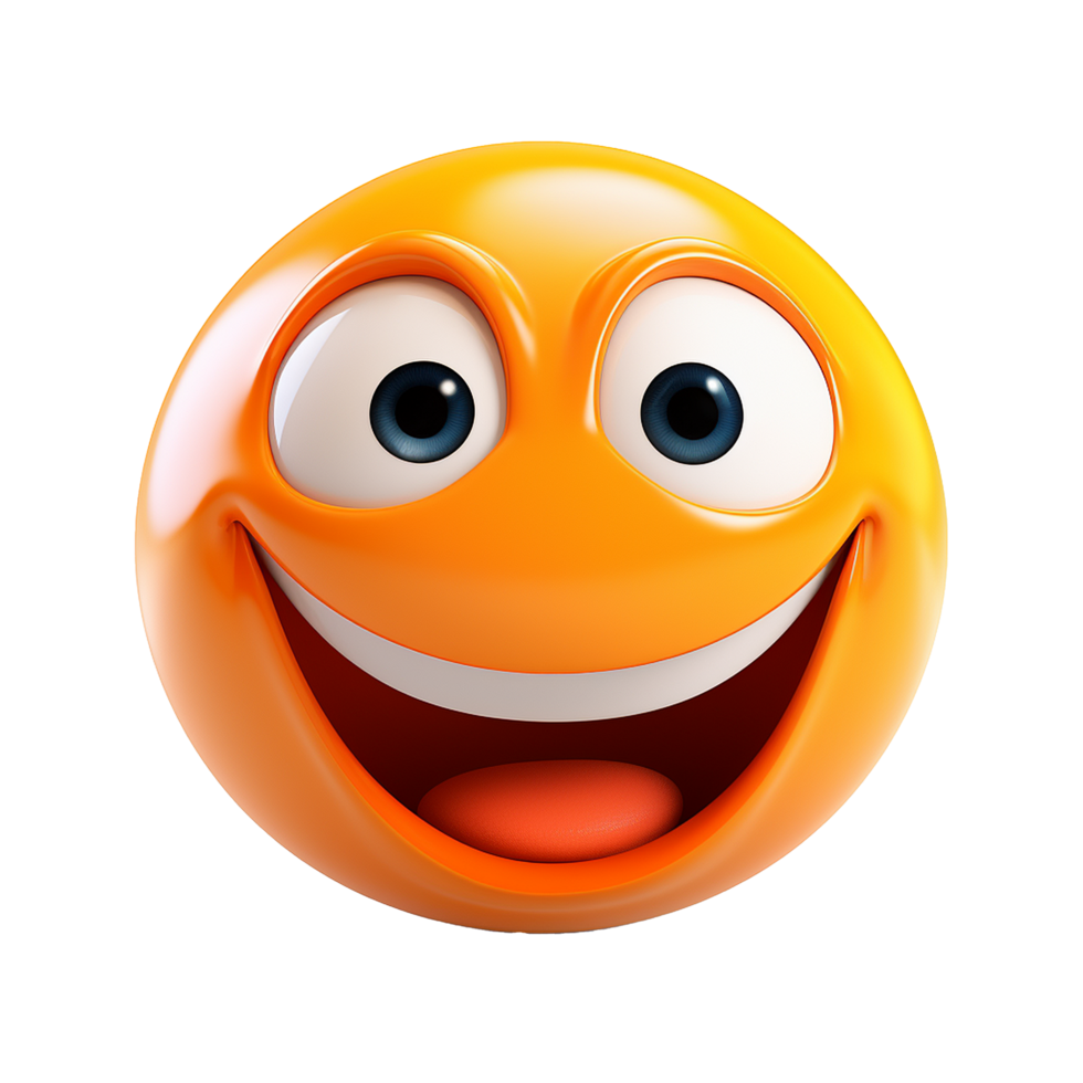 Funny 3d Emoji isolated on transparent background png